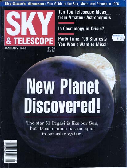 SKY TELESCOPE, New Planet Discovered