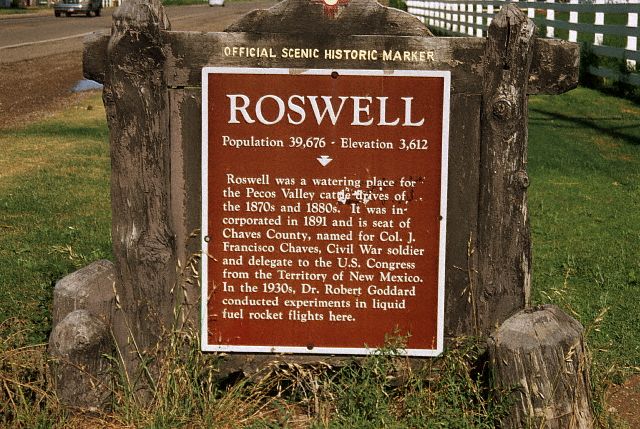 Roswell Historic Marker