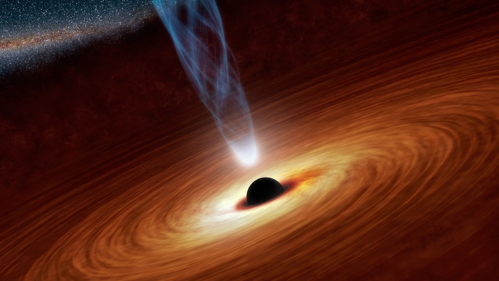 Recreación de un agujero negro