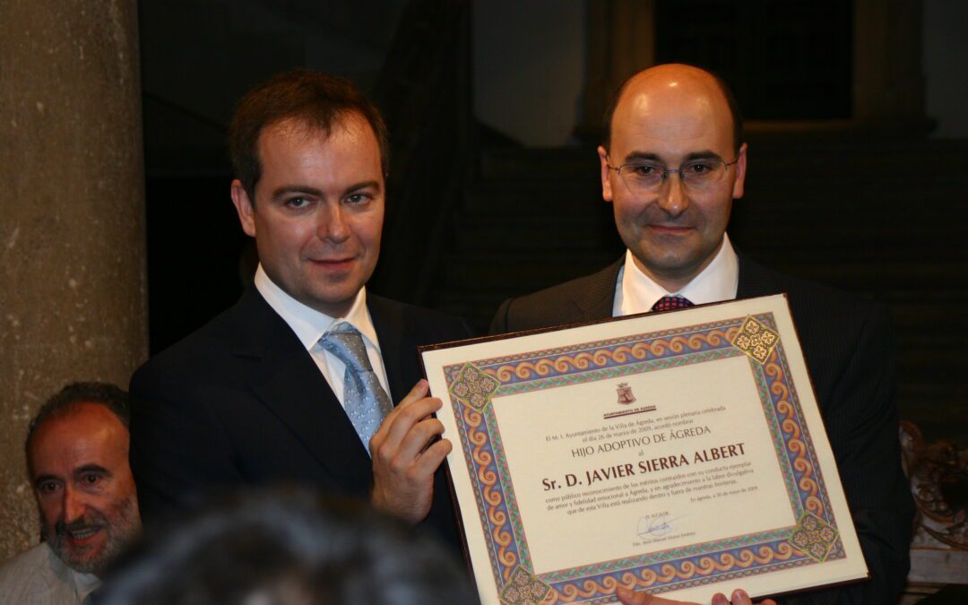 Ágreda emocionada por la concesión del Premio Planeta a Javier Sierra